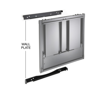 SOPORTE PARED PARA PANTALLAS INTERACTIVAS REGULABLE 70"-90" NEGRO TOOQ