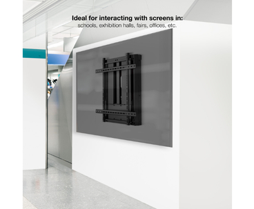 SOPORTE PARED PARA PANTALLAS INTERACTIVAS REGULABLE 70"-90" NEGRO TOOQ