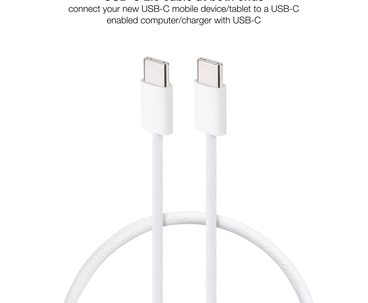 CABLE USB-C A USB-C 2M BLANCO NANOCABLE
