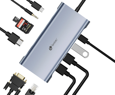 DOCKING STATION 11 PUERTOS USB-C LEOTEC