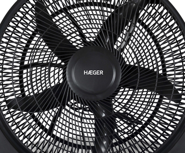 VENTILADOR DE SUELO SEMI INDUSTRIAL HOVER WIND NEGRO HAEGER