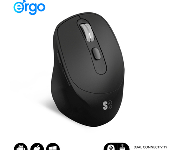 RATON OPTICO DUAL COMFORT ERGO DUAL BATERIA NEGRO SUBBLIM