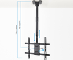 SOPORTE TECHO PANTALLAS 32"-75" GIRO/INCLINABLE NEGRO TOOQ 800x800_tooq_lpce1175tsli-b_10004-list