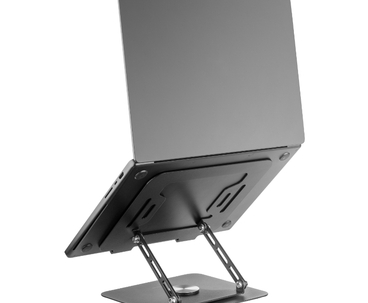 SOPORTE SOBREMESA PARA PORTATIL/TABLET GIRATORIO NEGRO MARS GAMING
