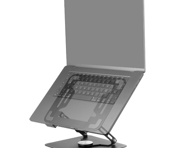 SOPORTE SOBREMESA PARA PORTATIL/TABLET GIRATORIO NEGRO MARS GAMING