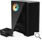 GIGABYTE CAJA SEMITORRE C103 GLASS + FUENTE P650G PG5